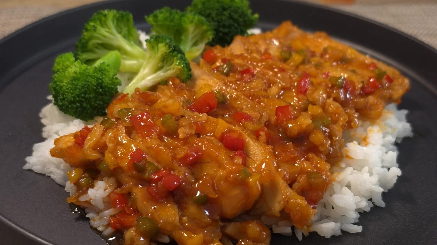 Glazed Gochujang Chicken & Bell Peppers