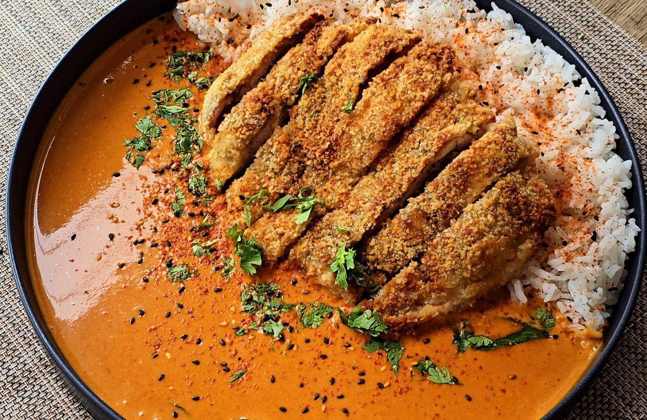 Crispy Air Fryer Chicken Katsu Curry (Creamy Coconut, No Curry Cubes)